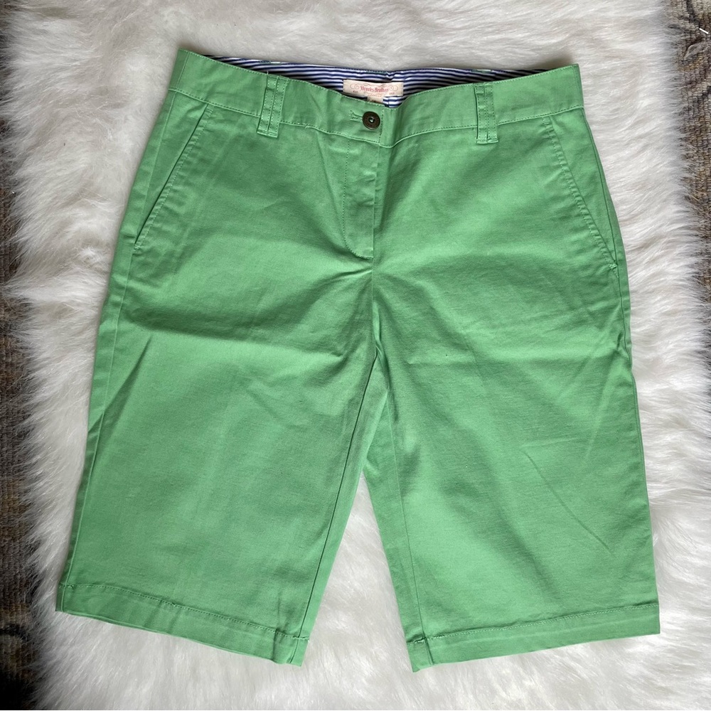 Brooks Brothers Green Twill Shorts